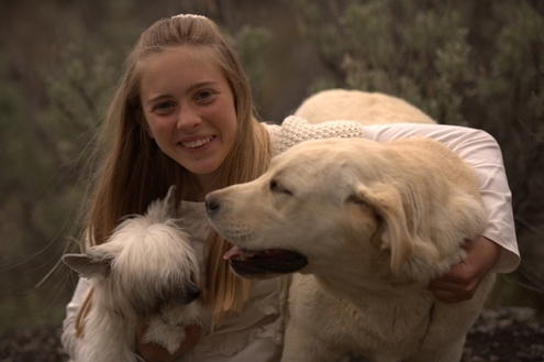 Abrie with her two Legacy girls, Ivy and Holly at BoulderCrest Ranch
