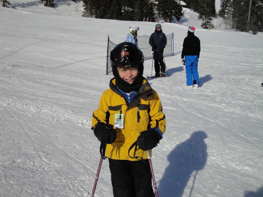 Alex LOVES to ski at Tamarack ~  BoulderCrest Ranch