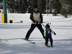 Kaeden learns to ski at Tamarack  ~  BoulderCrest Ranch